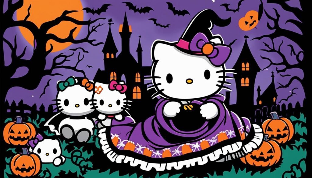 hello kitty blanket halloween