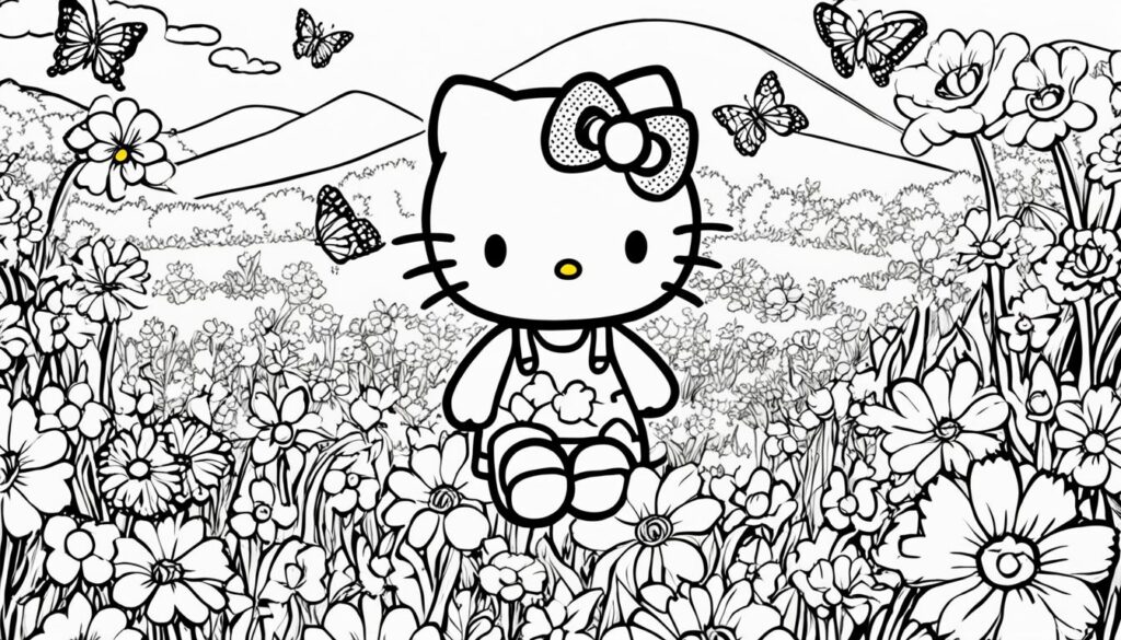 Hello Kitty Coloring Pages