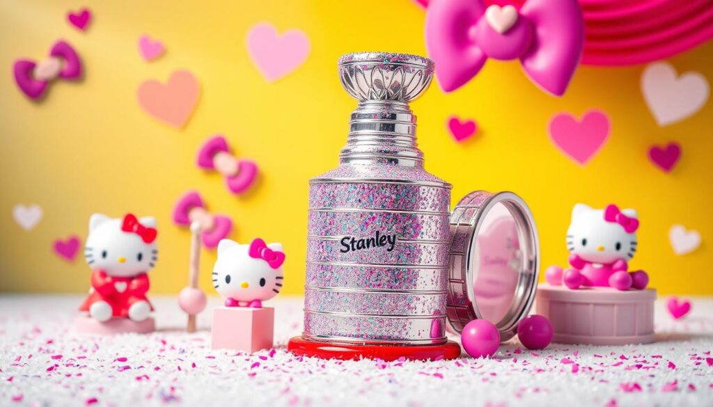 Hello Kitty Stanley Cup Glitter