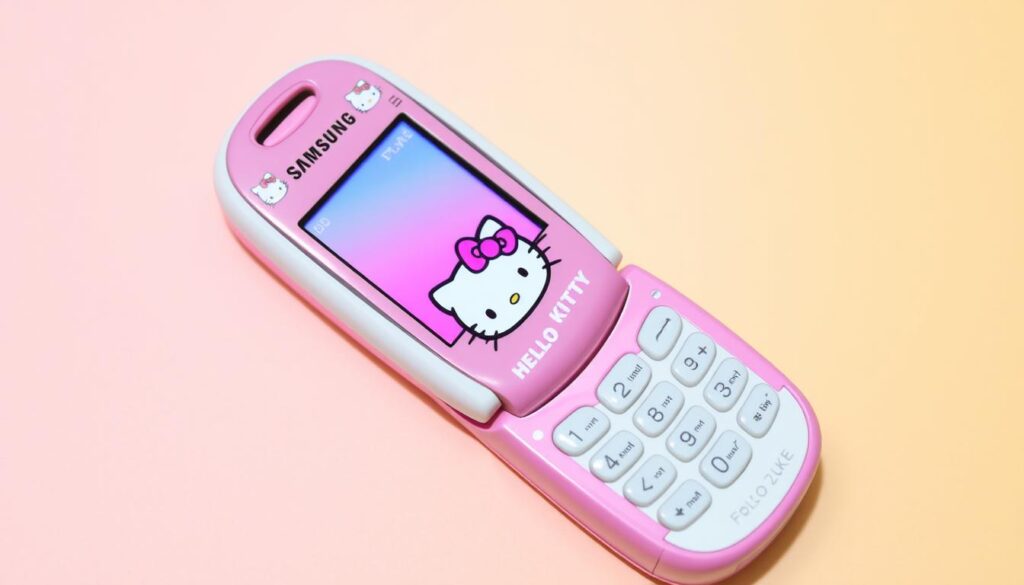 Hello Kitty Flip Phone: Cute and Compact Mobile Device