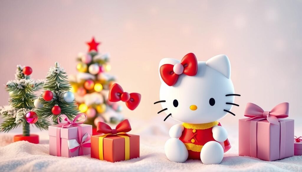 Cute Christmas Hello Kitty Wallpaper For Your Device