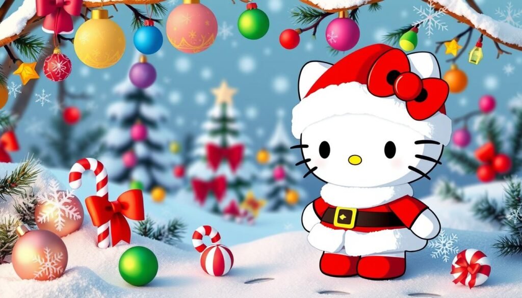 Cute Christmas Hello Kitty Wallpaper For Your Device