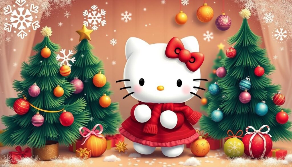Cute Christmas Hello Kitty Wallpaper For Your Device