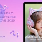 pink Hello Kitty headphones