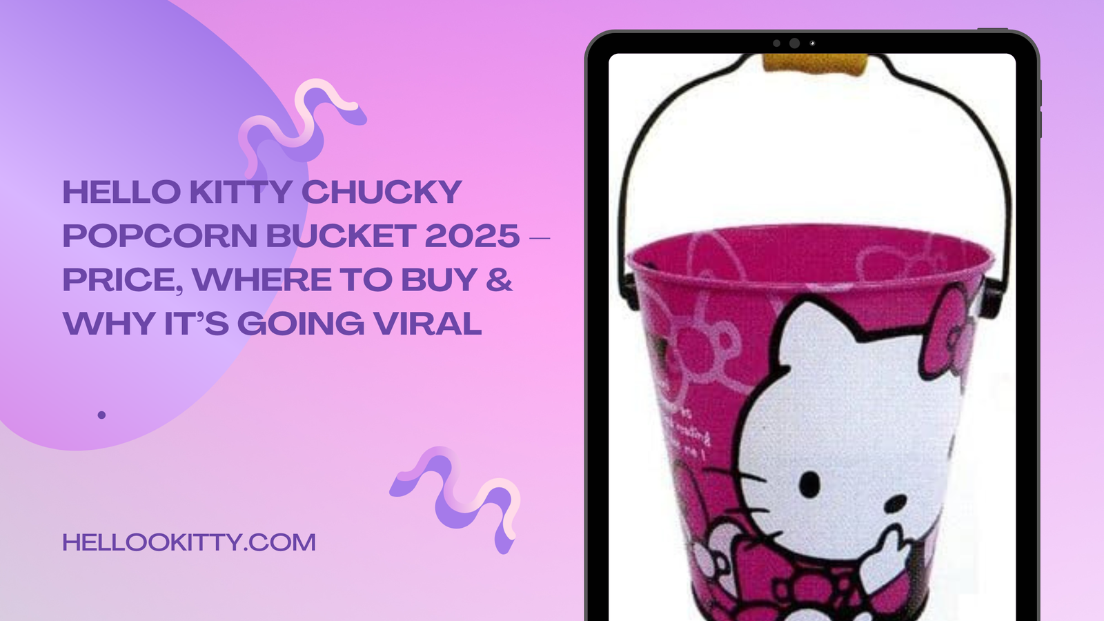 Hello Kitty Chucky Popcorn Bucket